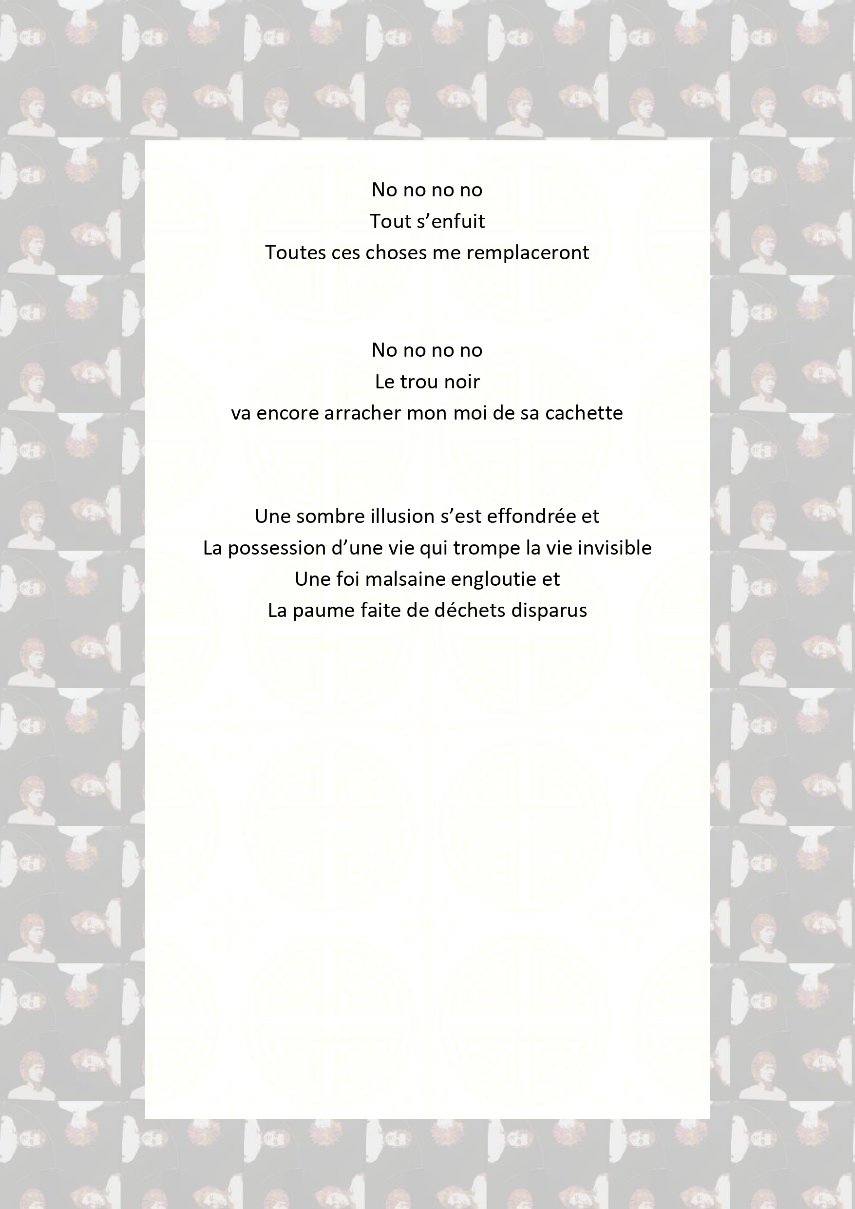 Sink Hole paroles en français 2