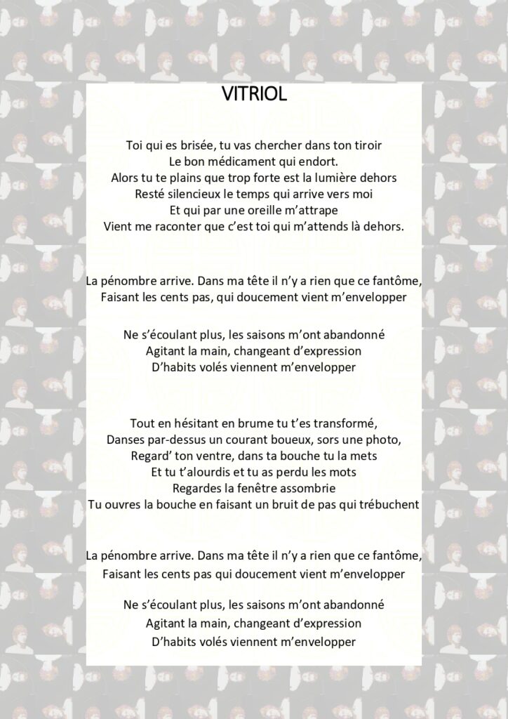Vitriol paroles en français